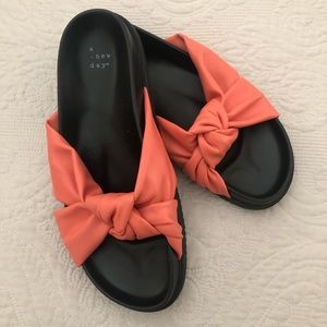 Coral Slide Sandals
